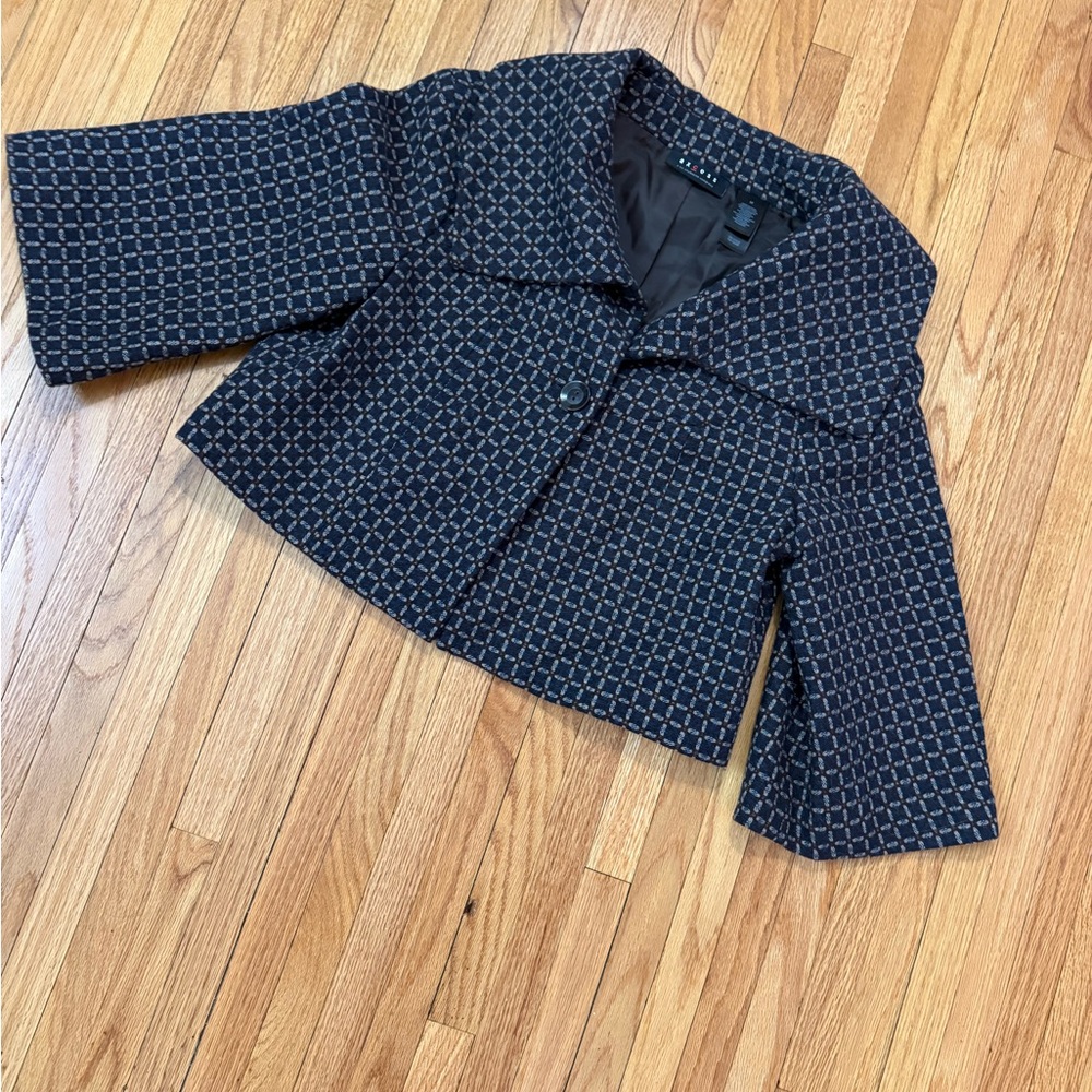 Crop 3/4 sleeve blazer